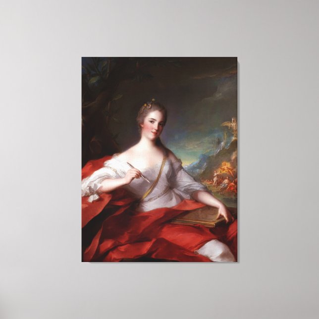 Toile Marie-Geneviève Boudrey par Jean-Marc Nattier (Recto)