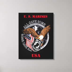 Toile Marines patriotiques des États-Unis Guerres milita