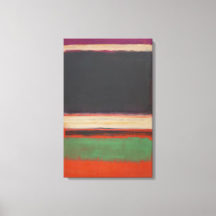 Toile Mark Rothko - No.3No.13 Magenta, Noir, Vert sur O