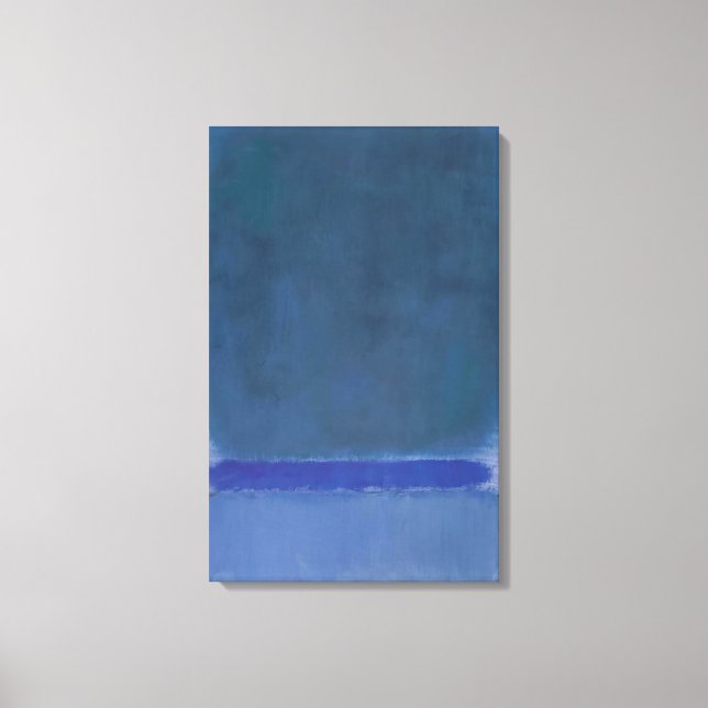Toile Mark Rothko - Sans titre Vert sur Bleu - 1968 (Recto)