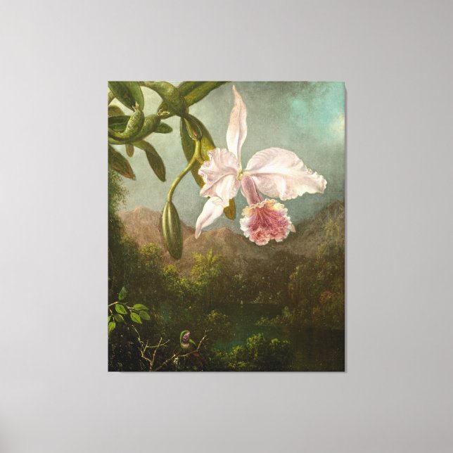 Toile MARTIN JOHNSON HEADE - Orchidées - 1873 - (Recto)