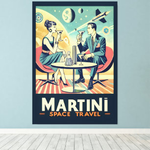 Toile Martini Space Travel Affiches de l'équipage de con