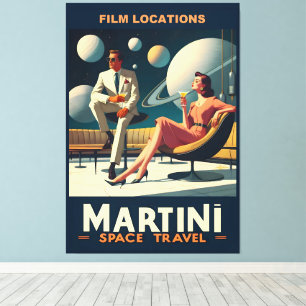 Toile Martini Space Travel Affiches Emplacements du film