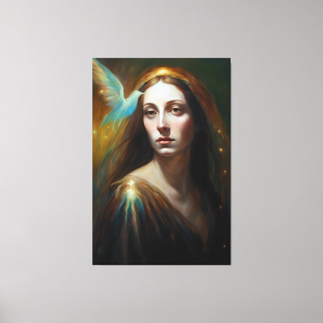 Toile Mary Magdalene et un oiseau magnifique (Recto)