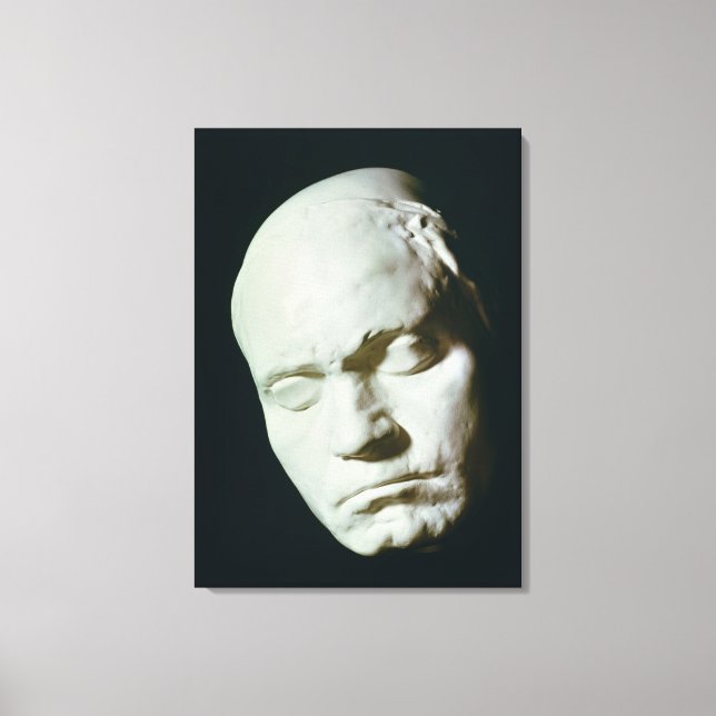 Toile Masque de Beethoven, extrait de la vie à l'âge de (Recto)