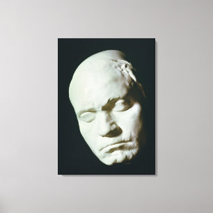 Toile Masque de Beethoven, pris de la vie à l'âge de