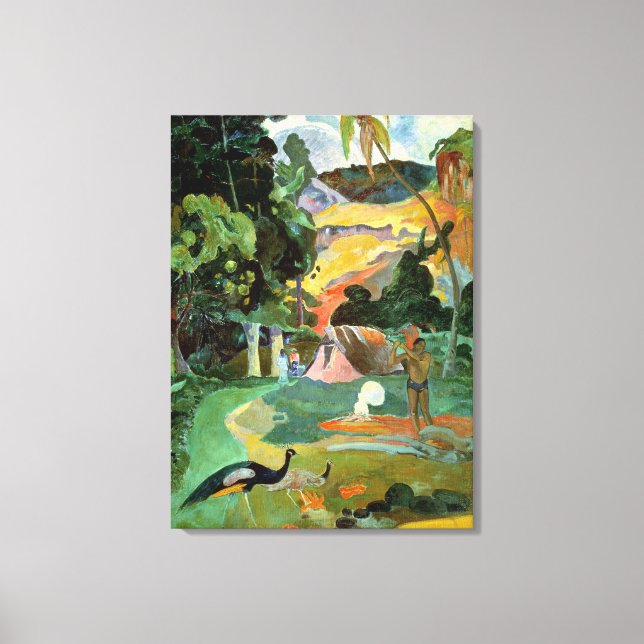 Toile Matamoe or, Paysage avec Peacocks, 1892 (Recto)