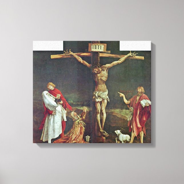 Toile Mathis Grunewald Gothart - Crucifixion du Christ (Recto)