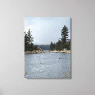 Toile Matin au bord du lac