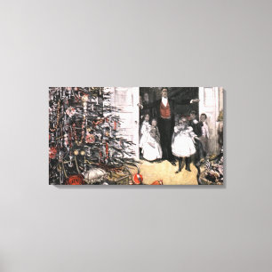 Toile Matin de Noël victorien