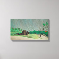 Matin Pluvieux Henri Rousseau, Art Fin Vintage