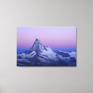 Toile Matterhorn à l'aube, Zermatt, Alpes suisses,