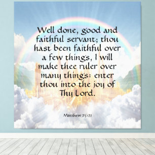 Toile Matthieu 25:21