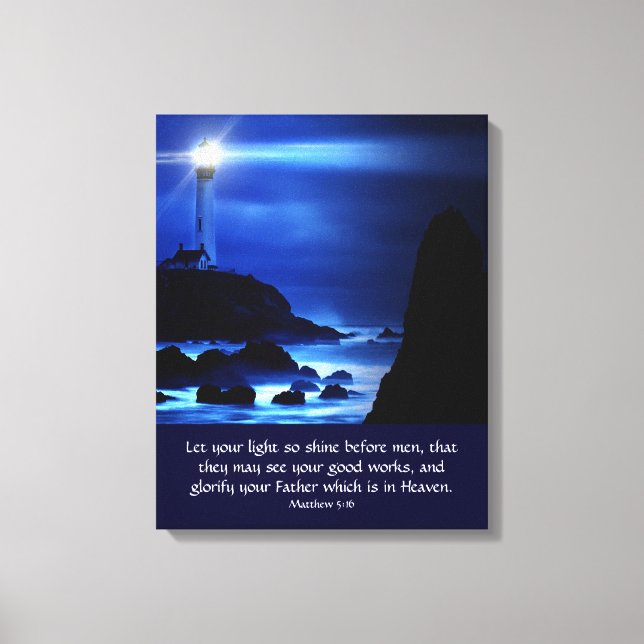 Toile Matthieu 5:16 (Recto)