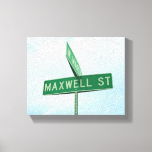 Toile Maxwell Green Street Signes garçons Nom Wall Art