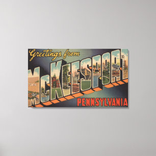 Toile McKeesport, Pennsylvanie - Scènes de grandes lettr