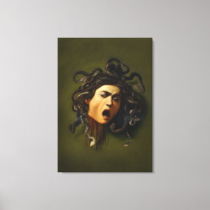 Toile Medusa tête Caravaggio peinture art mythologie can