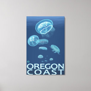 Toile Méduse de la côte de l'Oregon