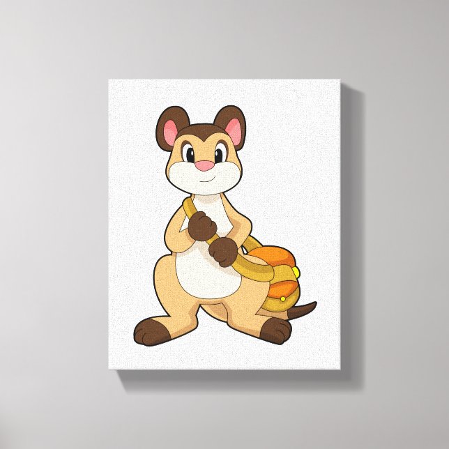 Toile Meerkat avec sac (Recto)