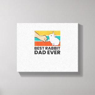 Toile Meilleur Lapin Papa Jamais Drôle Rabbit Père Rabbi