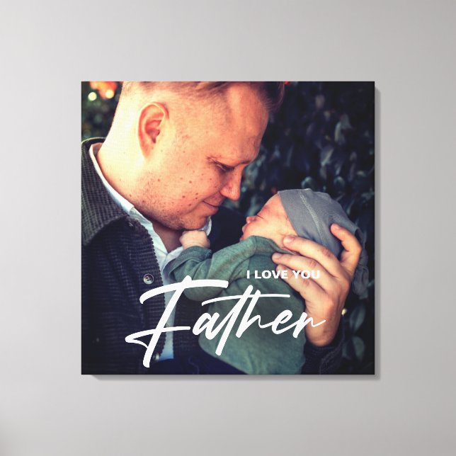 Toile Meilleur papa Jamais Fête des pères cadeau | Photo (Recto)