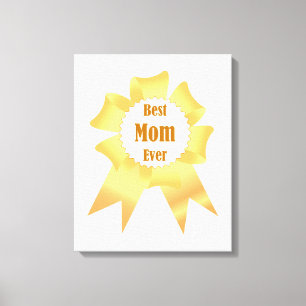 Toile Meilleure maman jamais Golden Lauréat du prix ruba