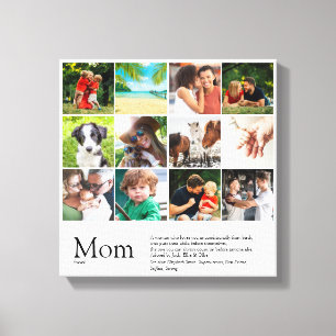Toile Meilleure Maman, Maman, Maman Définition 12 Collag