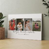Meilleure tante Ever Script moderne 4 Photos Colla