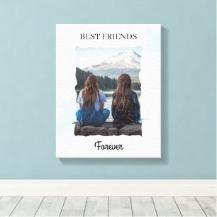Toile Meilleurs Amis Pour Toujours Photo Personnalisée