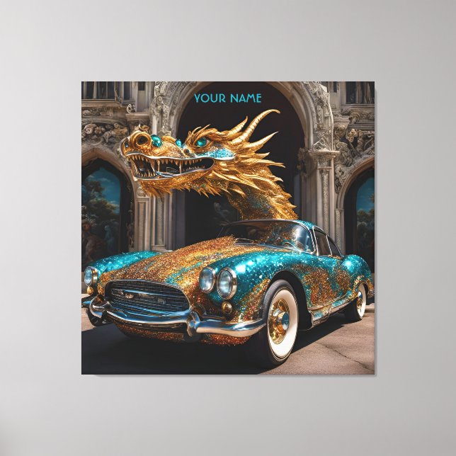 Toile Mélange de voiture Dragon Imaginaire (Recto)