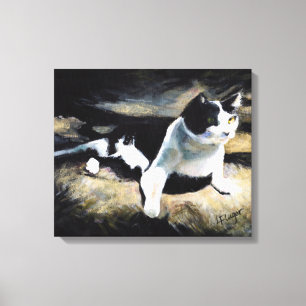 Toile Melvin le Chat Beaux-Arts