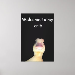 Toile Meme de Canard Drôle : Bienvenue dans mon Repaire 