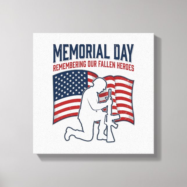 Toile Memorial Day Fallen Heroes Patriotic Soldier Shirt (Recto)