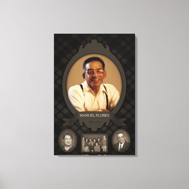 Toile mémorial du chevalet de la famille (Recto)