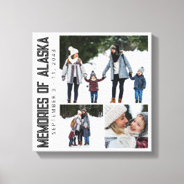 Toile Memories of Alaska Vacation Photo Keepsake