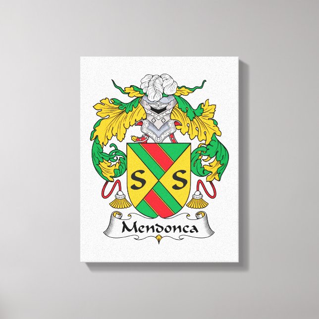 Toile Mendonca Family Crest (Recto)