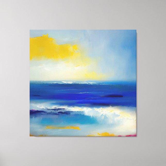 Toile Mer Abstraite 04 (Recto)