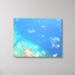 Toile MER CARRIBÉENNE N° 3 SUR CANVAS 20 "x 16"