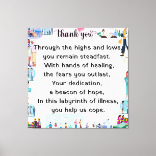Toile Merci, cher personnel hospitalier