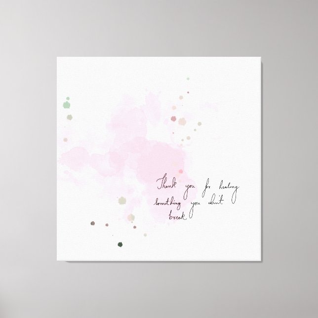 Toile Merci pour la guérison de quelque chose que vous n (Recto)