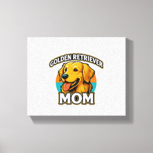 Toile Mère Golden Retriever – Design pour amateur de chi