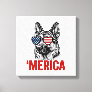 Toile Merica Berger Allemand Drapeau Lunettes de soleil 