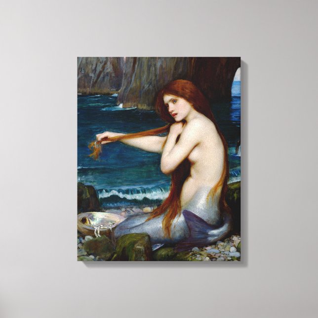 Toile Mermaid John William Waterhouse Peinture (Recto)