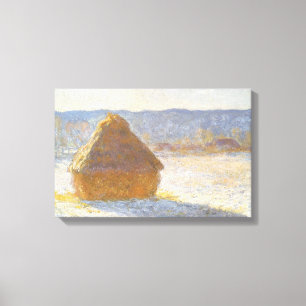 Toile Meule le matin, effet de neige de Claude Monet