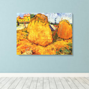 Toile Meules de foin en Provence de Vincent van Gogh