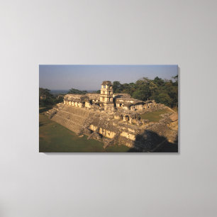 Toile Mexique, province de Chiapas, Palenque, Le Palais