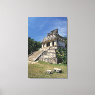 Toile Mexique, province de Chiapas, Palenque. Temple de