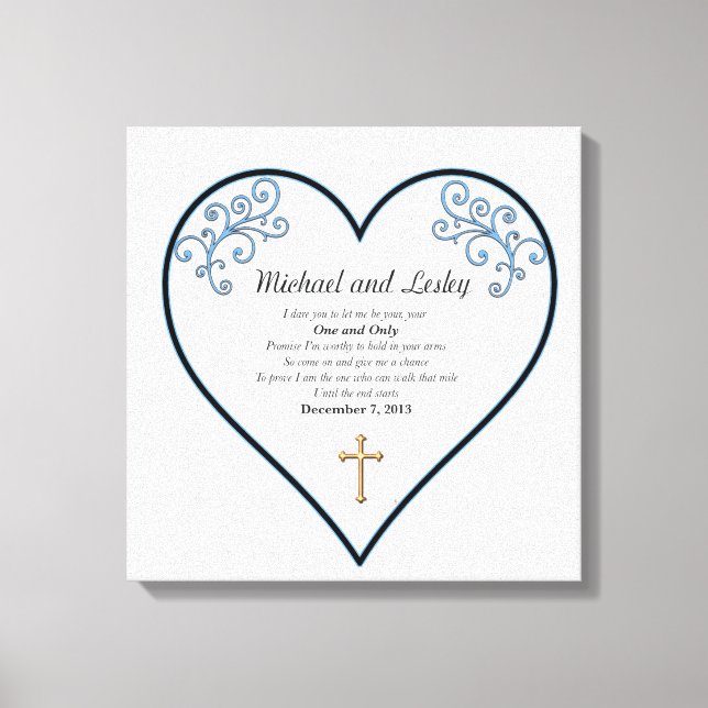 Toile Michael et Lesley Mariage Gift (Recto)