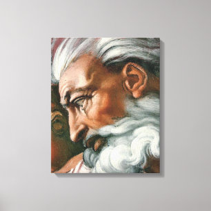 Toile Michelangelo Création Adam Dieu Art