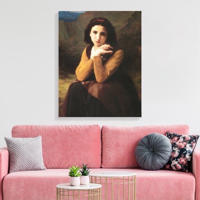 Toile Mignon Innocence d'une adolescente, Bouguereau (Insitu(Salon))